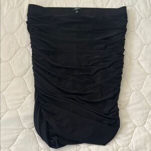Torrid Mesh Black Ruched Elegant Pencil Skirt